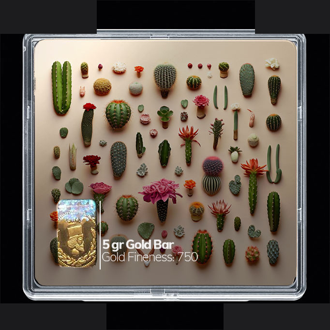 شمش طلا 18 عیار مدوپد مدل گل کد SG10559