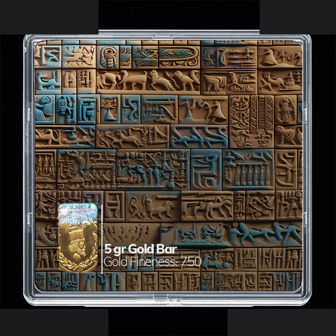 شمش طلا 18 عیار مدوپد مدل کتبه کد SG10627