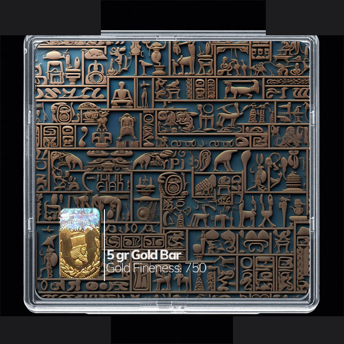 شمش طلا 18 عیار مدوپد مدل کتبه کد SG10628