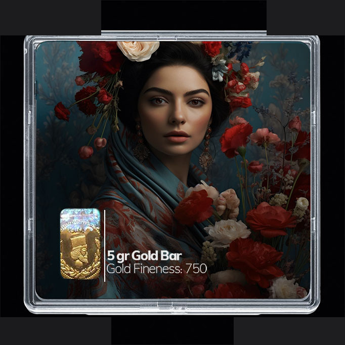 شمش طلا 18 عیار مدوپد مدل دختر کد SG10789