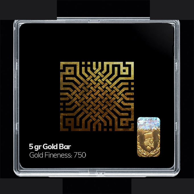 شمش طلا 18 عیار مدوپد مدل مذهبی کد SG11134