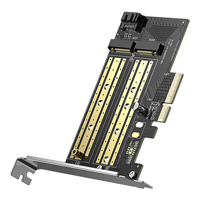 تبدیل M.2 M-Key+M.2 B-Key به PCle 3.0 4X یوگرین CM302 مدل 70504