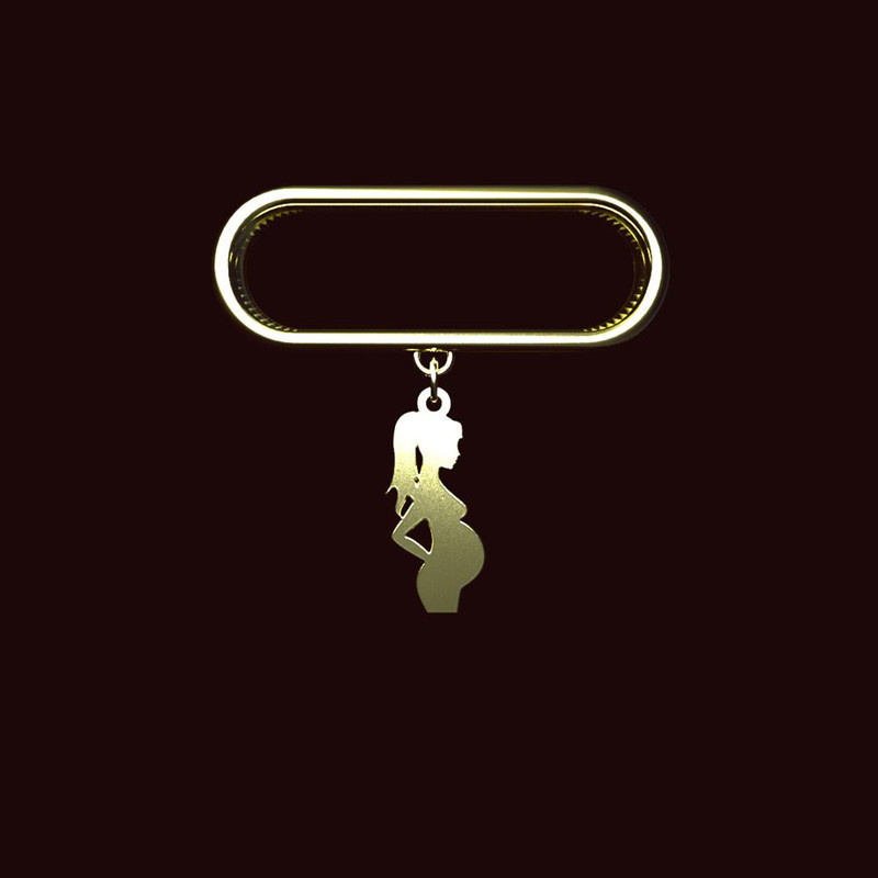 آویز ساعت طلا 18 عیار زنانه مدوپد مدل مادر کد SM1-1029