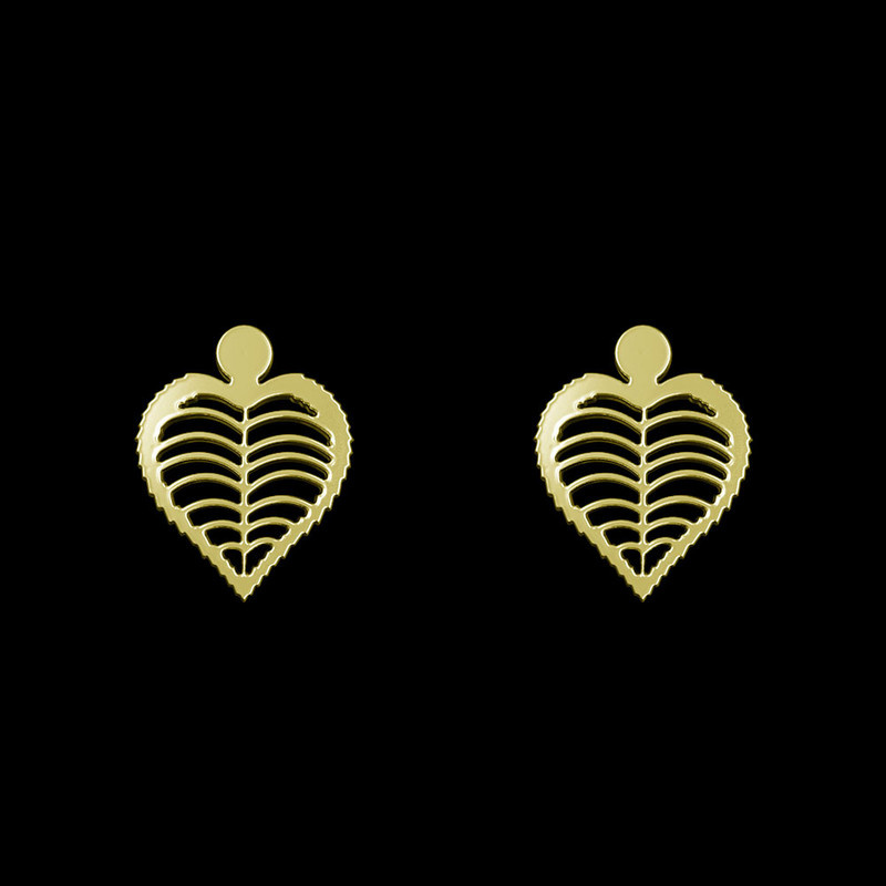 گوشواره طلا 18 عیار زنانه مدوپد مدل قلب کد GA1-11720