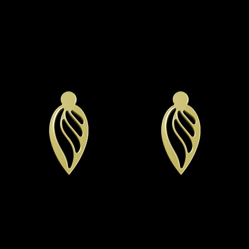 گوشواره طلا 18 عیار زنانه مدوپد مدل بال کد GA1-11910