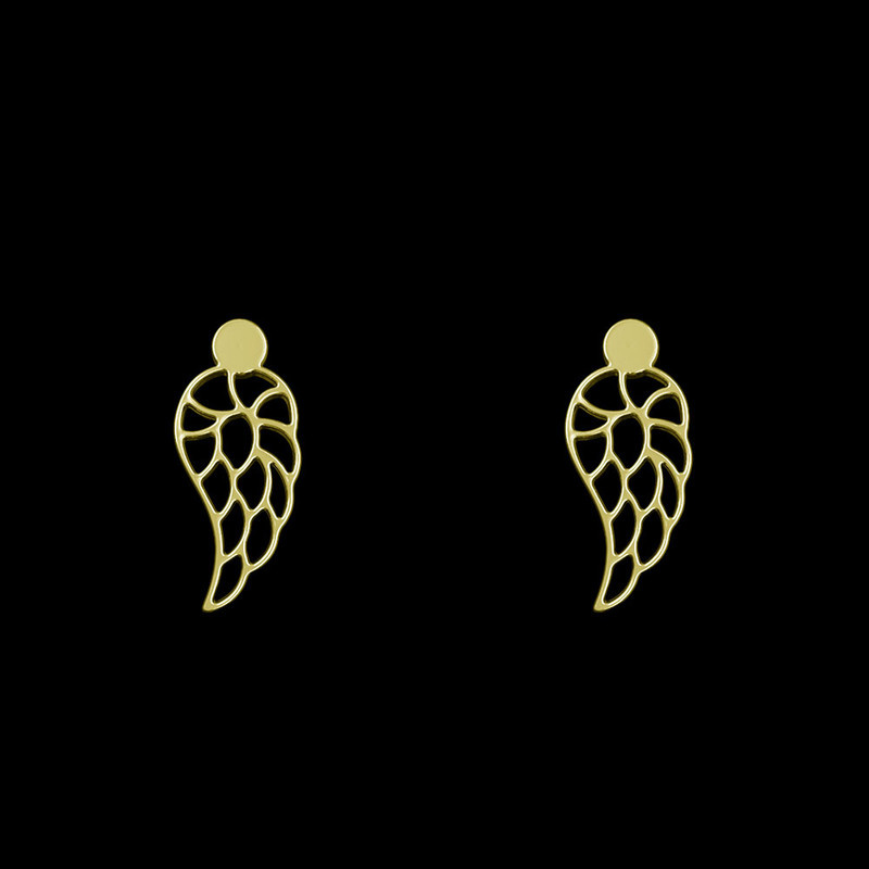 گوشواره طلا 18 عیار زنانه مدوپد مدل بال کد GA1-11977