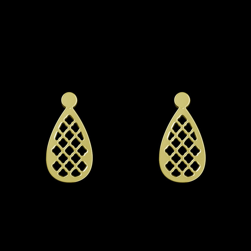 گوشواره طلا 18 عیار زنانه مدوپد مدل اشک کد GA1-12232