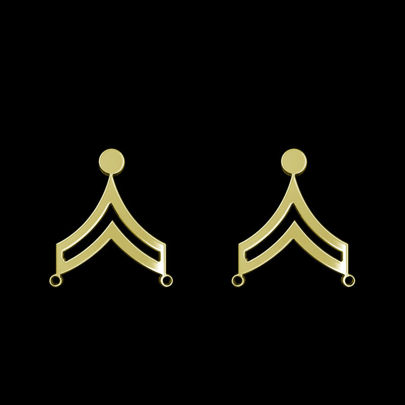 گوشواره طلا 18 عیار زنانه مدوپد مدل فلش کد GA1-13034