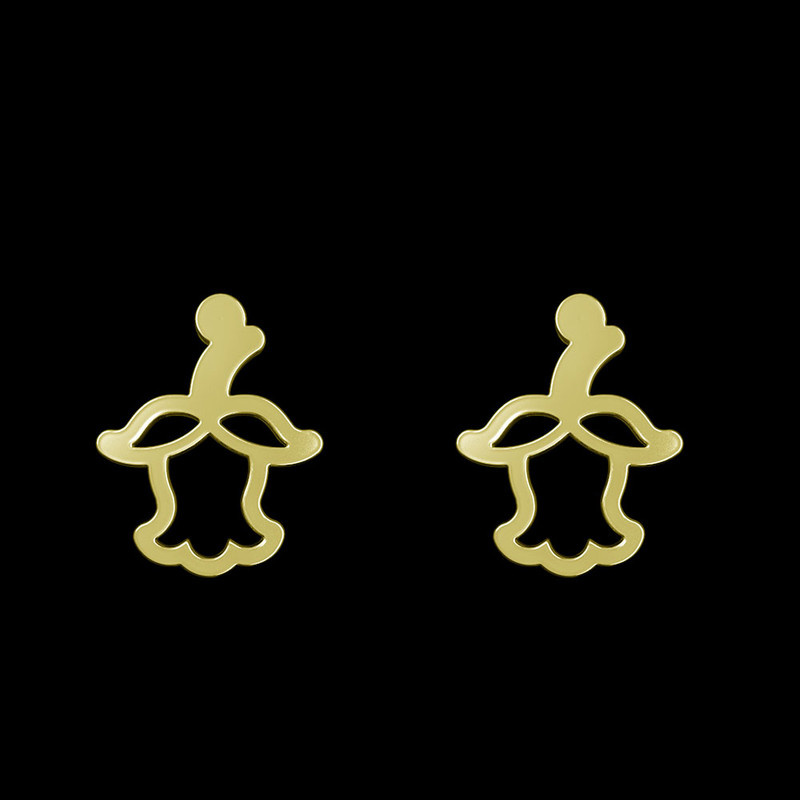 گوشواره طلا 18 عیار زنانه مدوپد مدل میوه کد GA1-13043