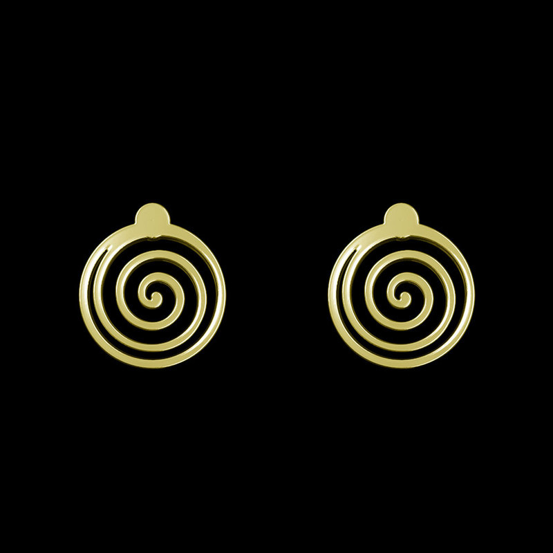 گوشواره طلا 18 عیار زنانه مدوپد مدل دایره کد GA1-14099