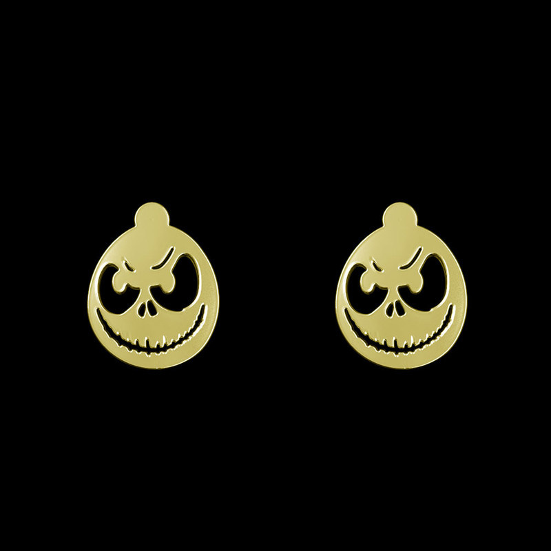 گوشواره طلا 18 عیار زنانه مدوپد مدل صورت کد GA1-14259