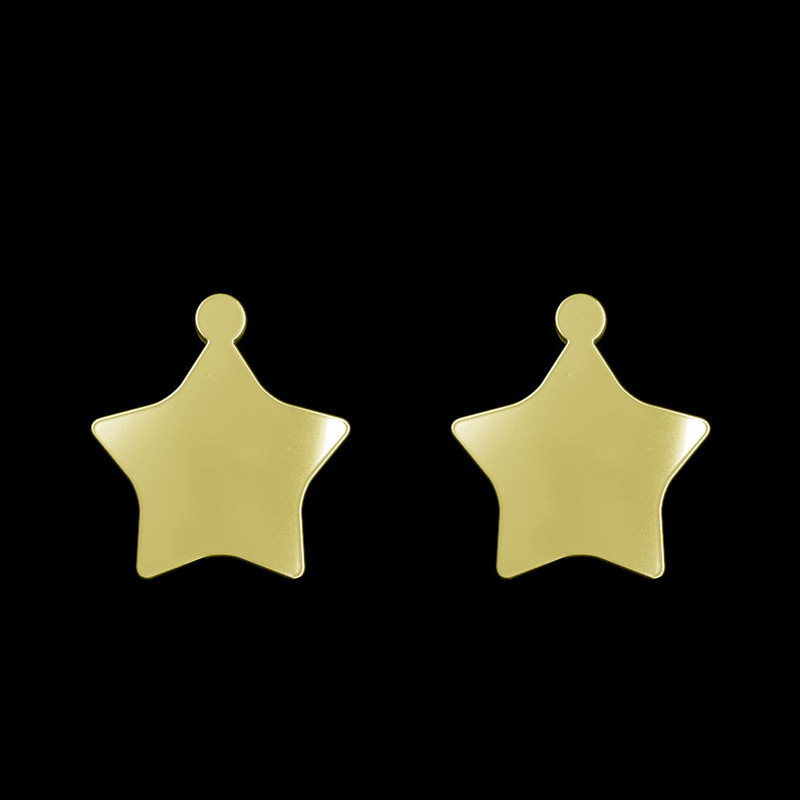 گوشواره طلا 18 عیار زنانه مدوپد مدل ستاره کد GA1-15409