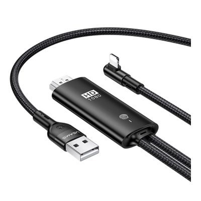 کابل تبدیل HDMI به لایتنینگ/ USB یوسمز مدل USSJ442 طول 2 متر