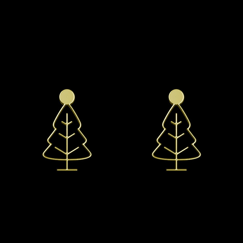 گوشواره طلا 18 عیار زنانه مدوپد مدل درخت کد GA1-15811