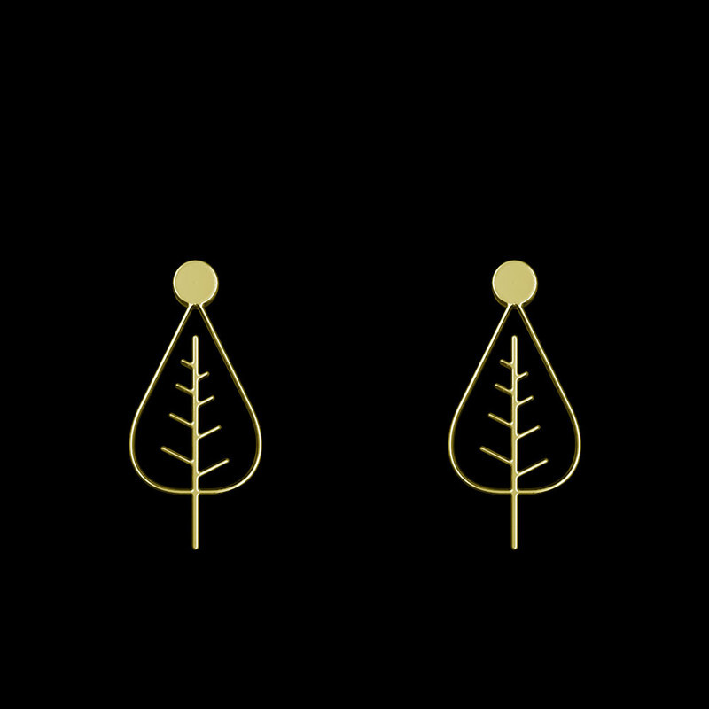 گوشواره طلا 18 عیار زنانه مدوپد مدل درخت کد GA1-15842