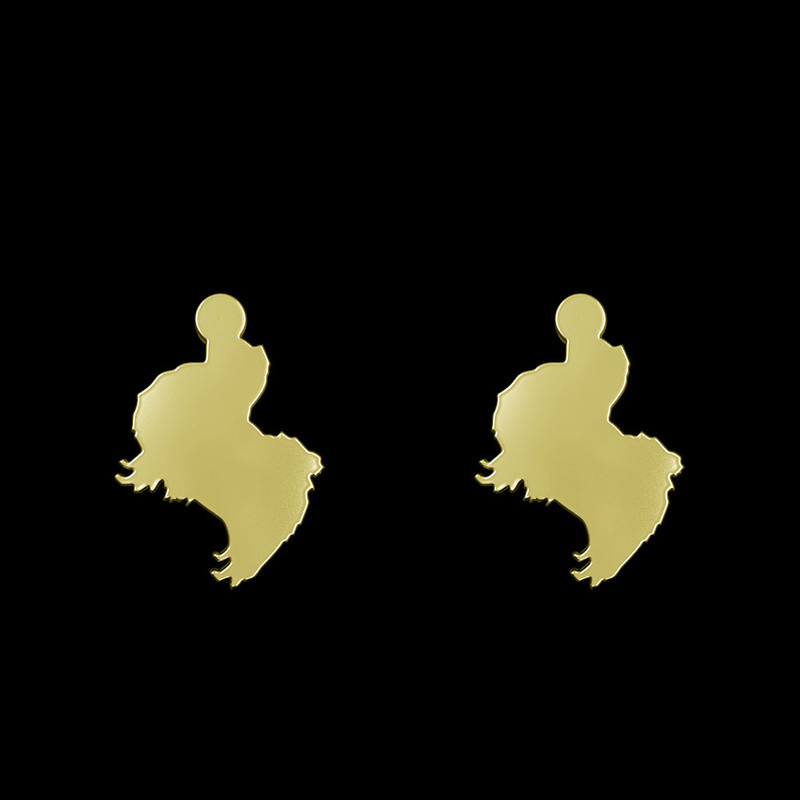 گوشواره طلا 18 عیار زنانه مدوپد مدل سگ کد GA1-16518