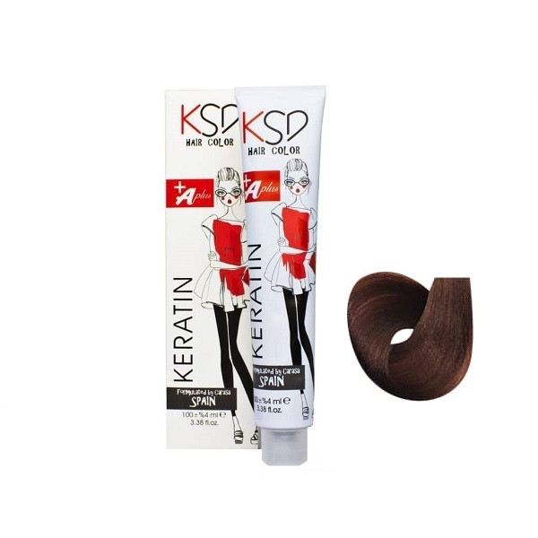 رنگ مو کی اس دی شماره 6.05 حجم 100 میلی لیتر رنگ بلوند تنباکویی تیره