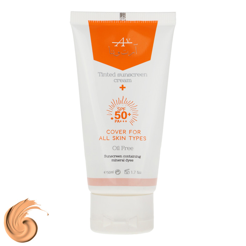 کرم ضد آفتاب رنگی آرت وینا SPF 50 مدل 2 محافظ PA+++ ،UVA ،UVB مناسب انواع پوست حجم 50 میلیلیتر کرم ضد آفتاب رنگی آرت وینا SPF 50 مدل 2 محافظ PA+++ ،UVA ،UVB مناسب انواع پوست حجم 50 میلیلیتر