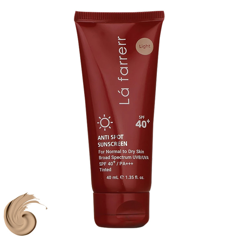 کرم ضدآفتاب و ضدلک رنگی لافارر مدل SPF40-Light مناسب پوست های خشک و معمولی حجم 40 میلی لیتر کرم ضدآفتاب و ضدلک رنگی لافارر مدل SPF40-Light، مناسب پوستهای خشک و معمولی، حجم 40 میلیلیتر