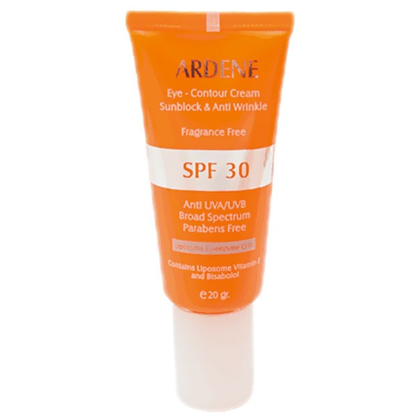 کرم ضد آفتاب رنگی آردن SPF 30 مدل Tinted Eye Contour SPF30 مناسب انوع پوست حجم 20 میلیلیتر