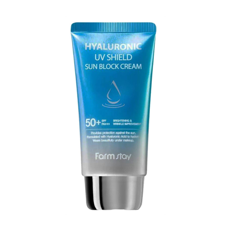کرم ضد آفتاب بدون رنگ فارم استی، با SPF 50 مدل UV Shield، حاوی محافظ UVA ،UVB  و PA++++، روشن کننده، مناسب انواع پوست حجم 70 میلیلیتر