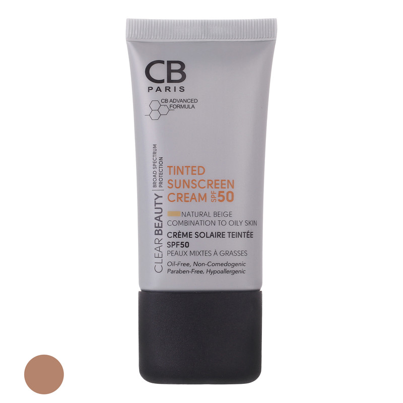 کرم ضد آفتاب رنگی سی بی پاریس spf50 مدل NB-CO مناسب پوست های چرب حجم 40 میلی لیتر کرم ضد آفتاب رنگی سی بی پاریس spf50 مدل NB-CO مناسب پوست های چرب حجم 40 میلی لیتر