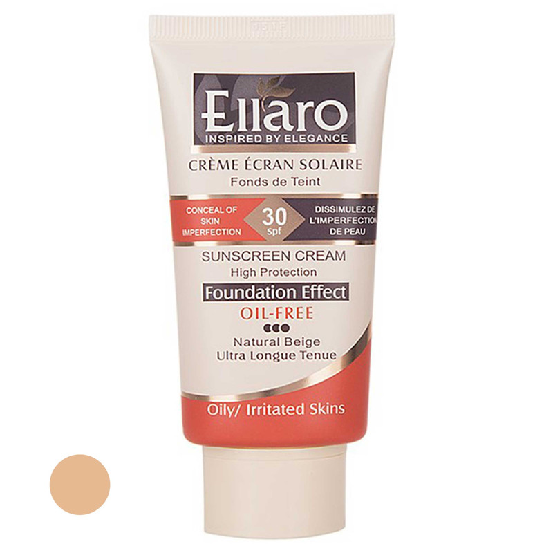 کرم ضد آفتاب رنگی الارو سری Foundation Effect SPF30 مدل High Protection مناسب پوست های چرب تحت لیسانس حجم 40 میلیلیتر کرم ضد آفتاب رنگی الارو سری Foundation Effect SPF30 مدل High Protection مناسب پوست های چرب تحت لیسانس حجم 40 میلیلیتر