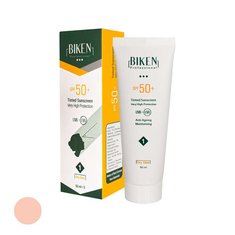 کرم ضد آفتاب رنگی بیکن SPF 50 مدل 1 مناسب پوست خشک حجم 50 میلیلیتر