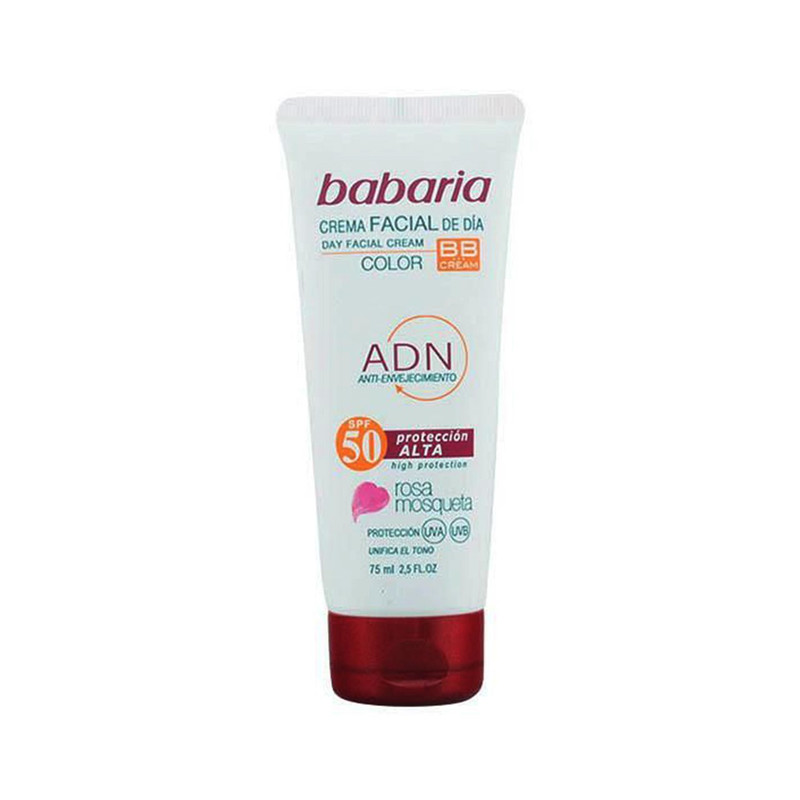کرم ضد آفتاب رنگی باباریا Spf50 مدل رزا مناسب انواع پوست حجم 75 میلی لیتر