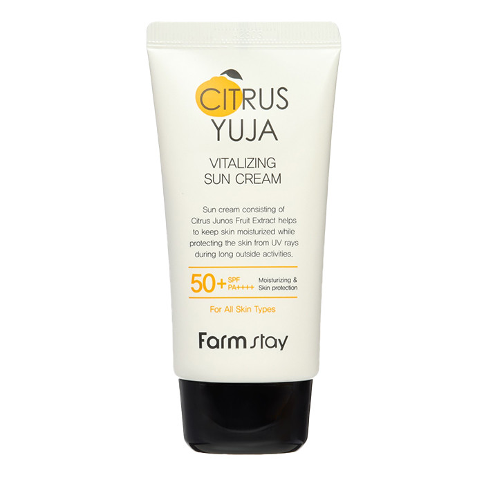کرم ضد آفتاب بدون رنگ فارم استی SPF 50 مدل Citrus Yuja مناسب انواع پوست حجم 70 میلیلیتر