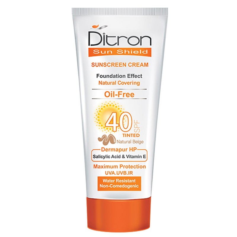 کرم ضد آفتاب دیترون مدل Natural Beige SPF40 حجم 40 میلی لیتر کرم ضد آفتاب دیترون مدل Natural Beige SPF40 حجم 40 میلی لیتر