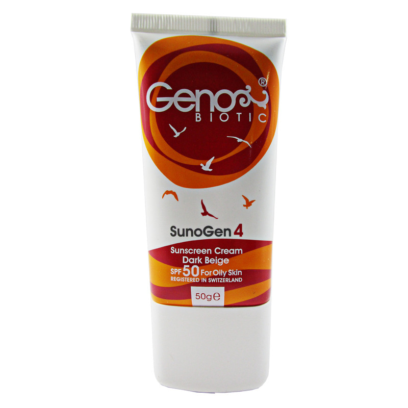 کرم ضد آفتاب بدون رنگ ژنو بایوتیک SPF 50 مدل Sun4 مناسب پوست های چرب حجم 50 میلی لیتر کرم ضد آفتاب بدون رنگ ژنو بایوتیک SPF 50 مدل Sun4 مناسب پوست های چرب حجم 50 میلی لیتر