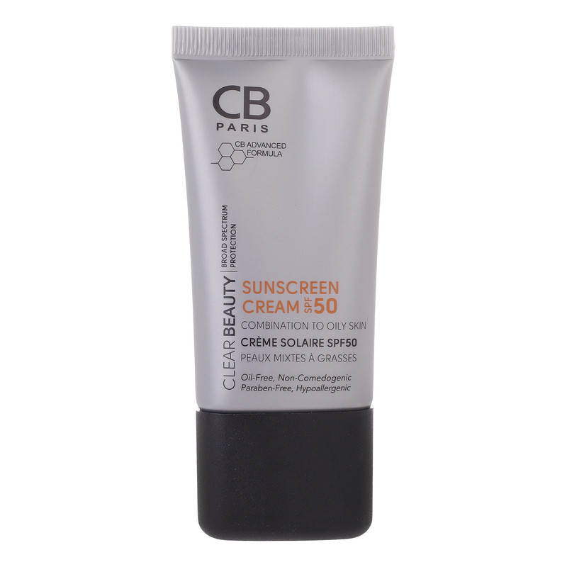 کرم ضد آفتاب بدون رنگ سی بی پاریس SPf 50 مدل CO مناسب پوست های چرب حجم 40 میلی لیتر کرم ضد آفتاب بدون رنگ سی بی پاریس SPf 50 مدل CO مناسب پوست های چرب حجم 40 میلی لیتر