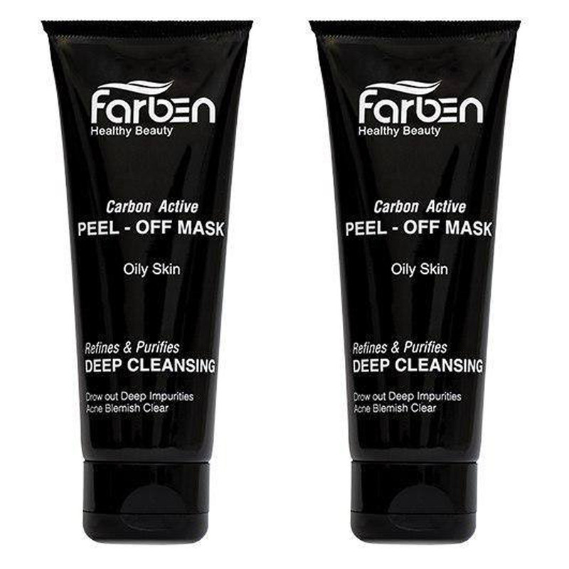 ماسک زغال فاربن مدل Peel-Off حجم 75 میلی لیتر بسته 2 عددی