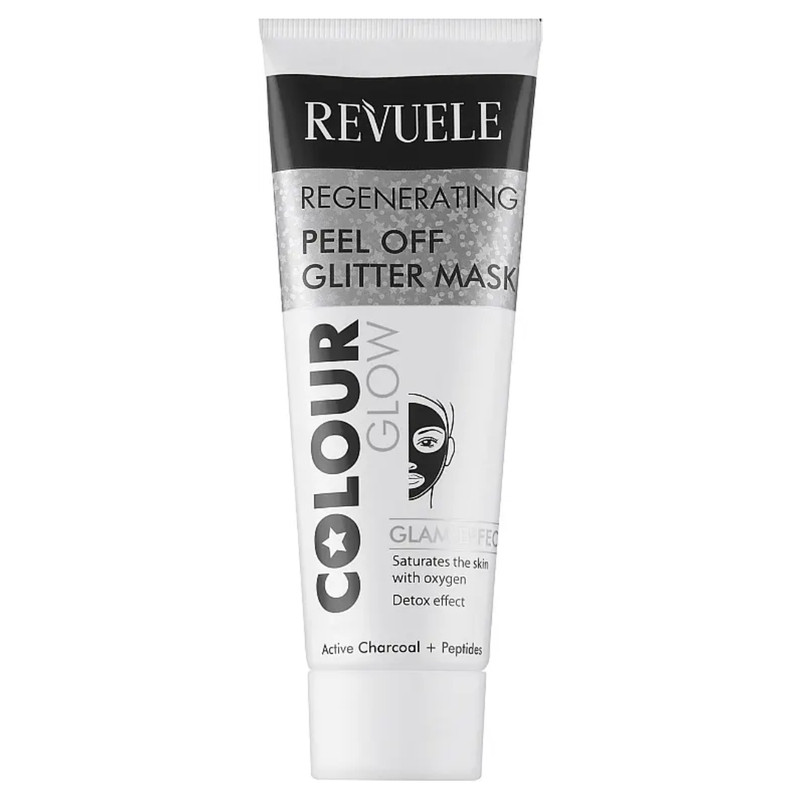 ماسک صورت رووئله مدل Color Glow Black Regenerating حجم 80 میلی لیتر