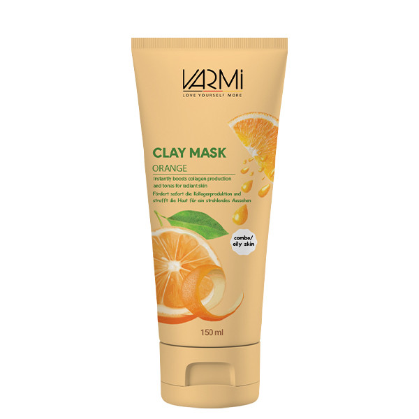ماسک صورت وارمی مدل خاک رسی پرتقال حجم 150 میلی لیتر