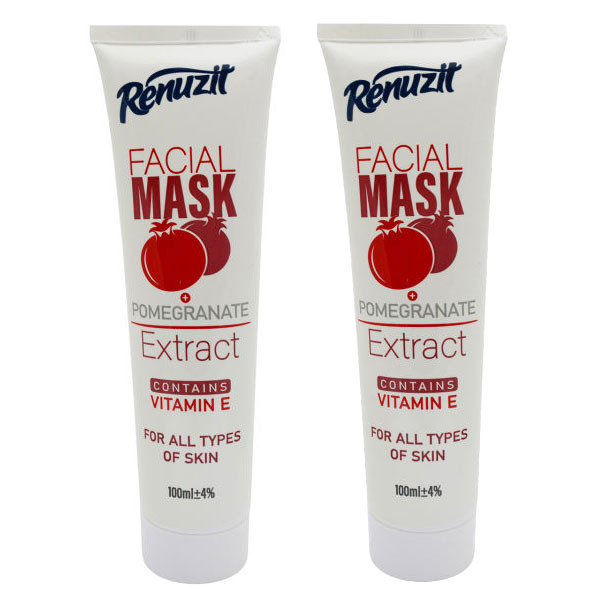 ماسک صورت رینوزیت مدل انار حجم 100 میلی لیتر مجموعه 2 عددی