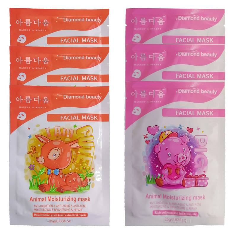 ماسک صورت دایموند بیوتی مدل آبرسان وزن 25 گرم مجموعه 6 عددی