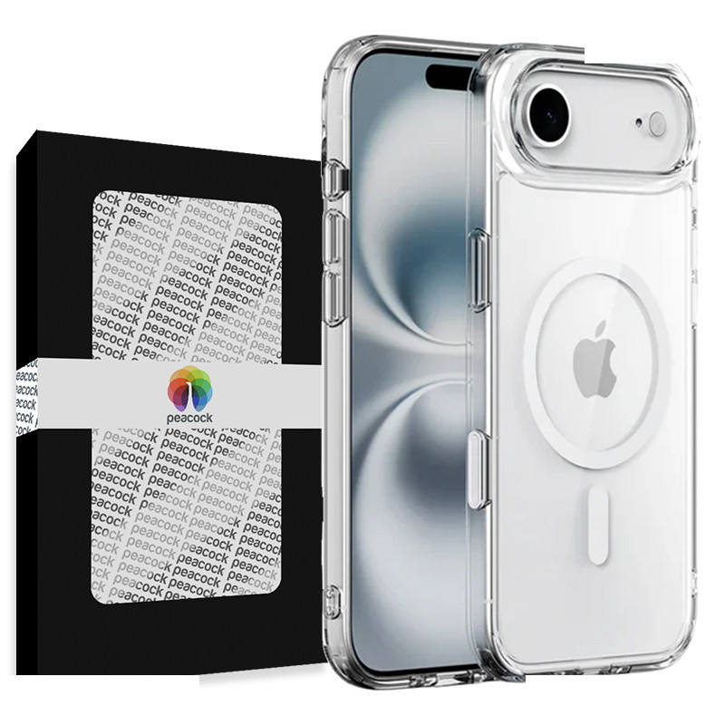 کاور گوشی موبایل اپل iPhone 17 Air پیکوک مدل Clear Magsafe