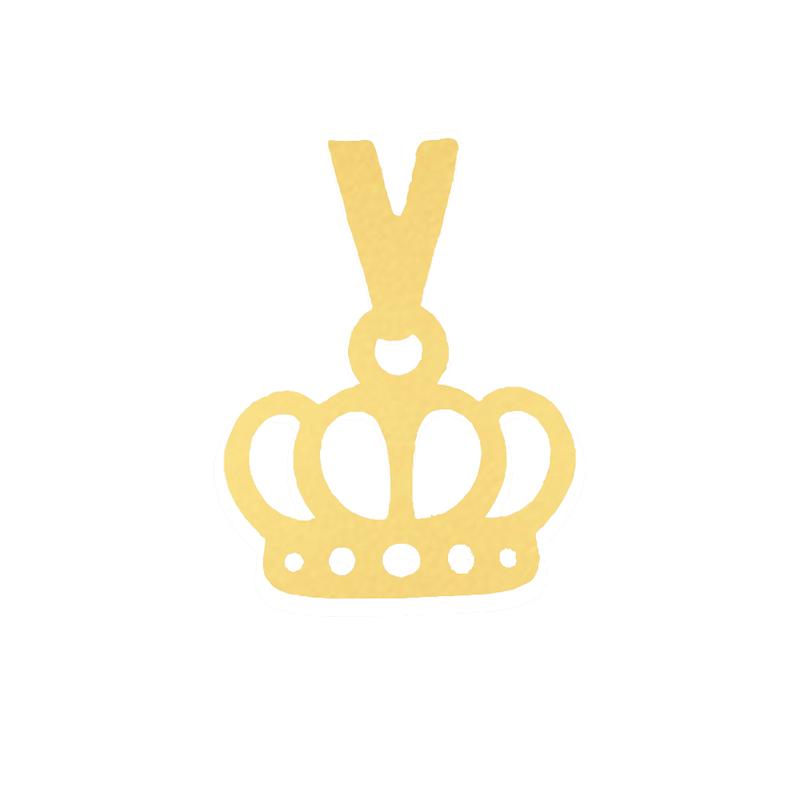 آویز طلا 18 عیار زنانه دیانا مدل تاج کد 51