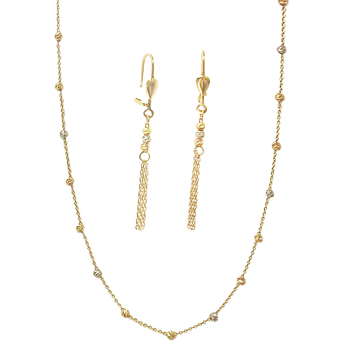 نیم ست طلا 18 عیار زنانه طرح توپی کد nc104-small-image