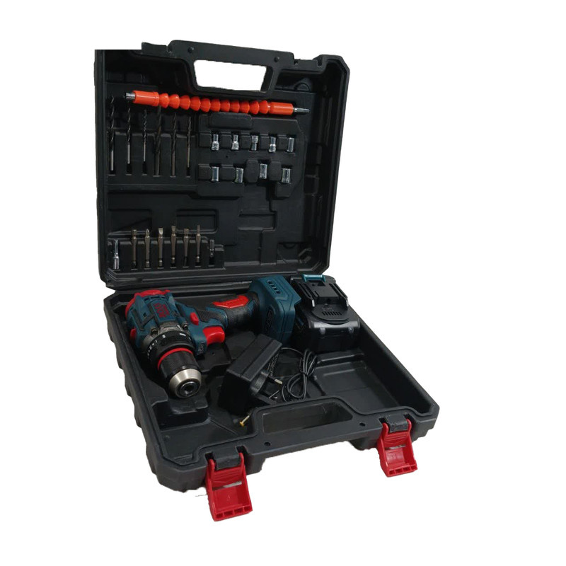 پیچ گوشتی شارژی باس مدل single-battery--brushless-88v مجموعه 28 عددی