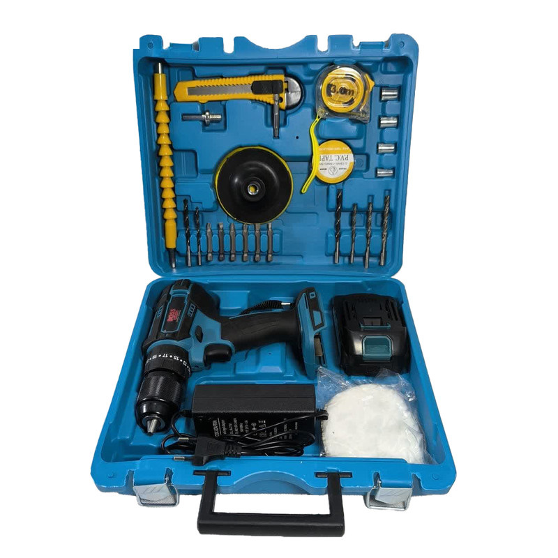 مجموعه 27 عددی دریل چکشی شارژی باس مدل 88V-single battery مجموعه 27 عددی دریل چکشی شارژی باس مدل 88V-single battery