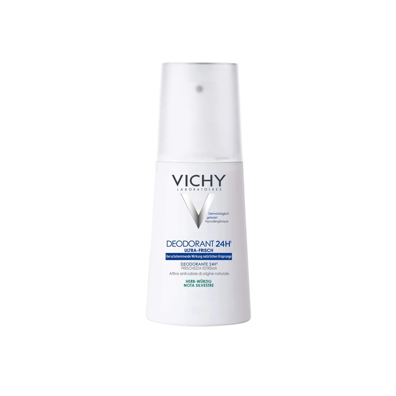 اسپری دئودورانت ویشی مدل ULTRA FRISCH HERB WURZIG حجم 100 میلی لیتر اسپری دئودورانت ویشی مدل ULTRA FRISCH HERB WURZIG حجم 100 میلی لیتر