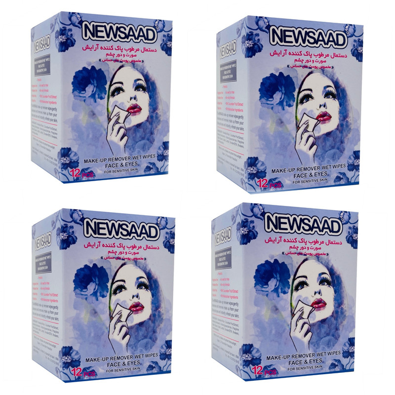 دستمال مرطوب نیوساد مدل sen مجموعه 4 عددی