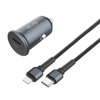 شارژر فندکی میسل مدل VQ-C15 توان 20 وات همراه با کابل تایپ سی به لایتنینگ