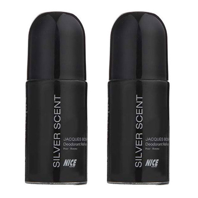 رول ضد تعریق مردانه نایس پاپت مدل silver scent حجم 60 میلی لیتر مجموعه دو عددی رول ضد تعریق مردانه نایس پاپت مدل silver scent حجم 60 میلی لیتر مجموعه دو عددی