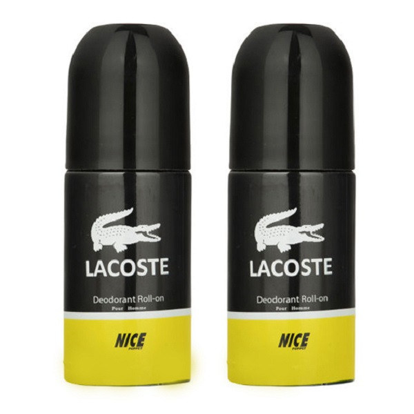 رول ضد تعریق مردانه نایس پاپت مدل lacoste حجم 60 میلی لیتر مجموعه دو عددی رول ضد تعریق مردانه نایس پاپت مدل lacoste حجم 60 میلی لیتر مجموعه دو عددی