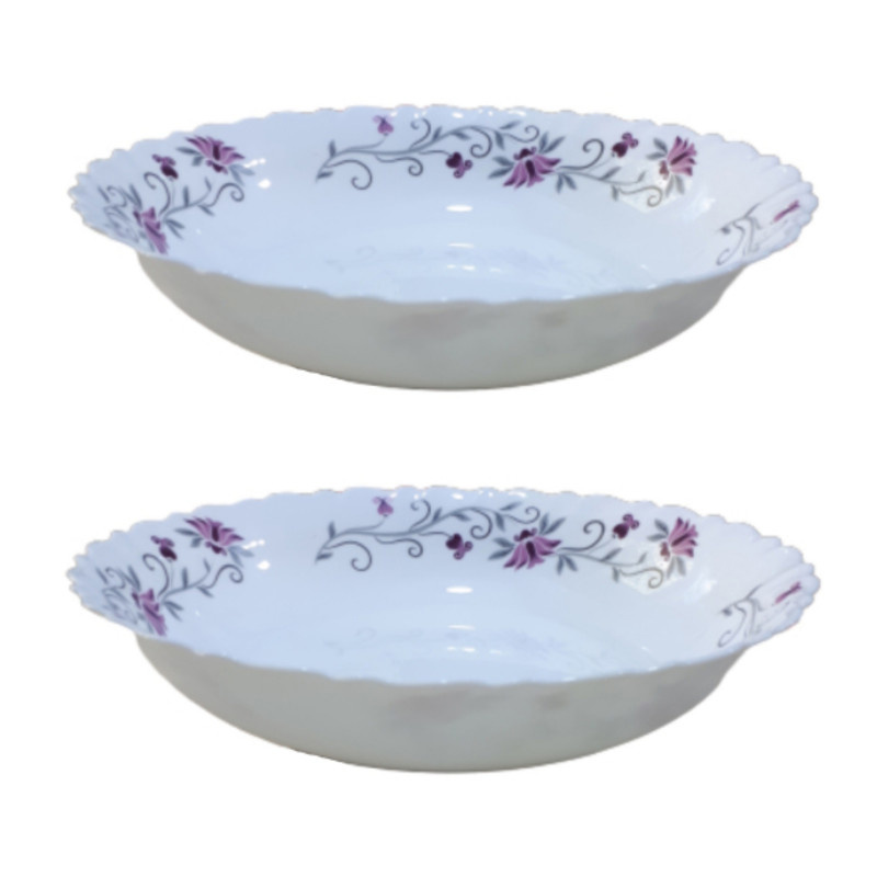 ظرف سرو مرغ پارس اپال مدل لیندا کد 124 بسته 2 عددی