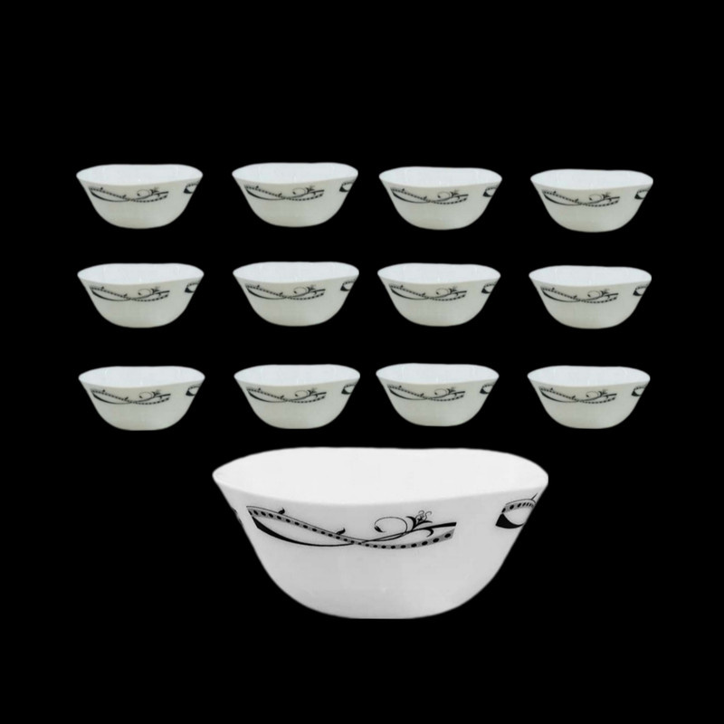 کاسه سالاد اوپال مدل وورتکس 04 به همراه پیاله ماست مجموعه 13 عددی